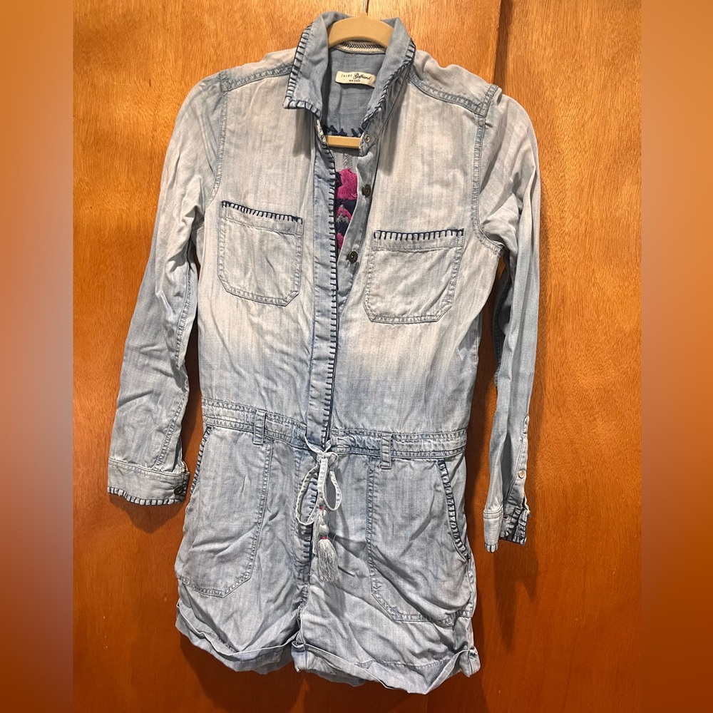 Jachs Girlfriend NY Denim Romper Shorts
